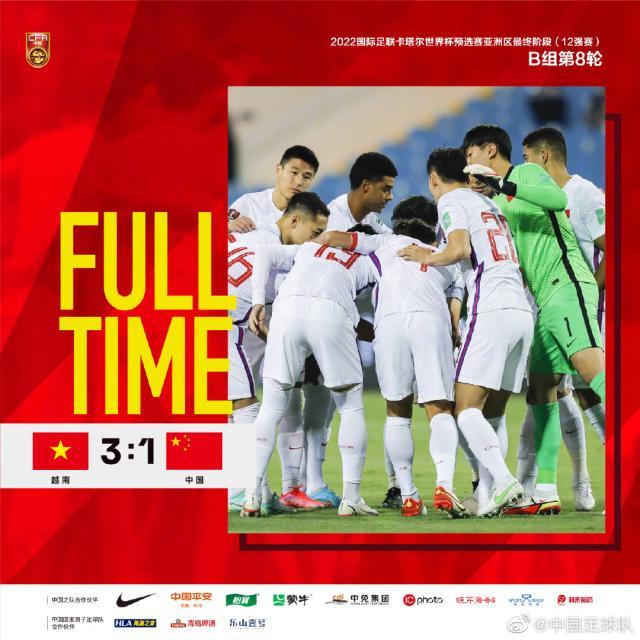国足12强赛连败致FIFA积分狂降 亚洲排名下降1位